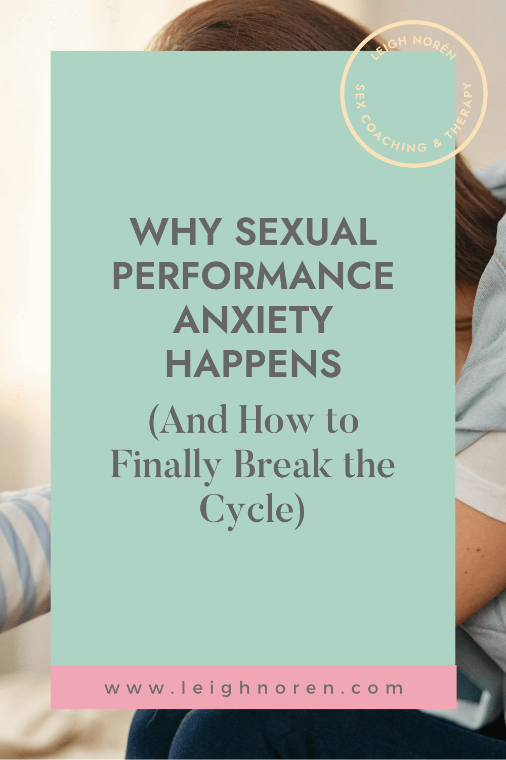 Upset person in the background